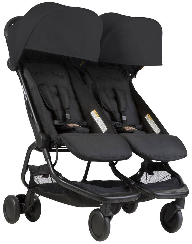 Mountain Buggy Nano Duo Compact Double Stroller Swaddles Baby