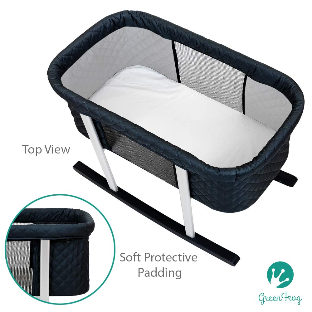 Green Frog Bassinet Lily Pod Portable Baby Bassinet