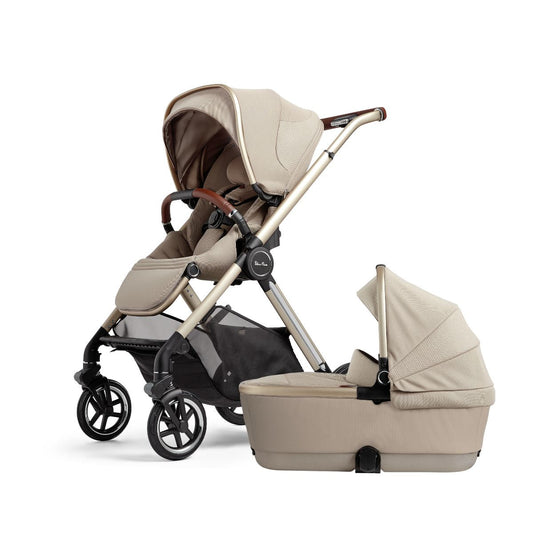 Silver Cross Reef 2 Full-Size Stroller + Folding Bassinet Bundle