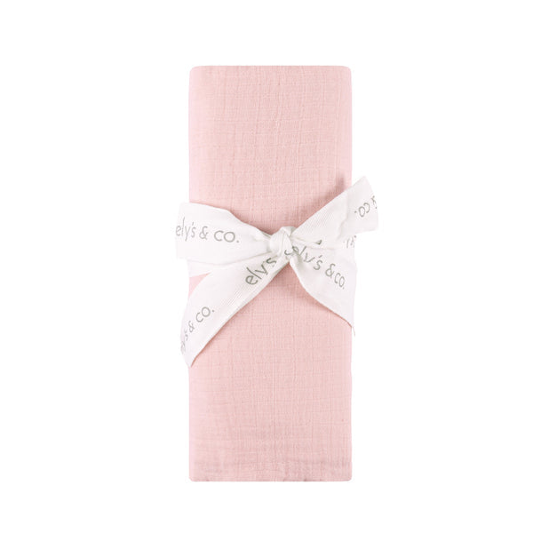 Ely's & Co. Cotton Muslin Swaddle Blanket with Scallop Trim