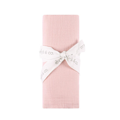 Ely's & Co. Cotton Muslin Swaddle Blanket with Scallop Trim