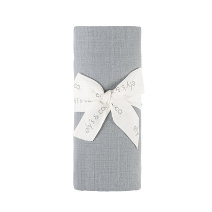 Ely's & Co. Cotton Muslin Swaddle Blanket with Scallop Trim