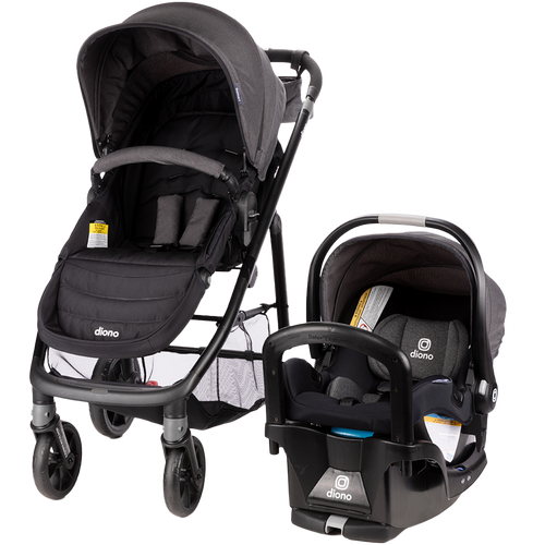 Diono Quantum4 3-in-1 Travel System with LiteClik 30 R SafePlus Infant Car Seat & Base