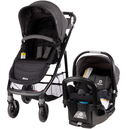 Diono Quantum4 3-in-1 Travel System with LiteClik 30 R SafePlus Infant Car Seat & Base