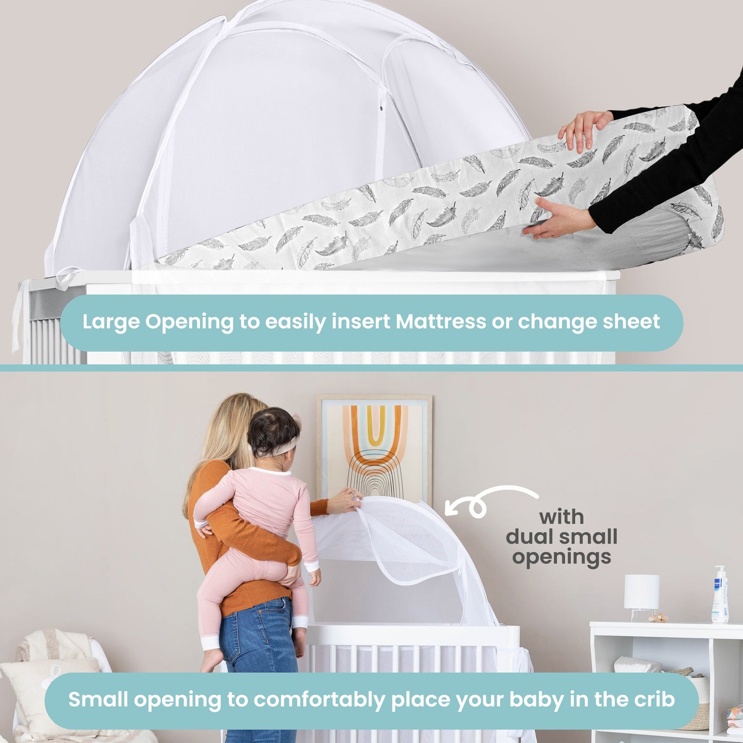 Pro Baby Safety Premium Mesh Crib Tent