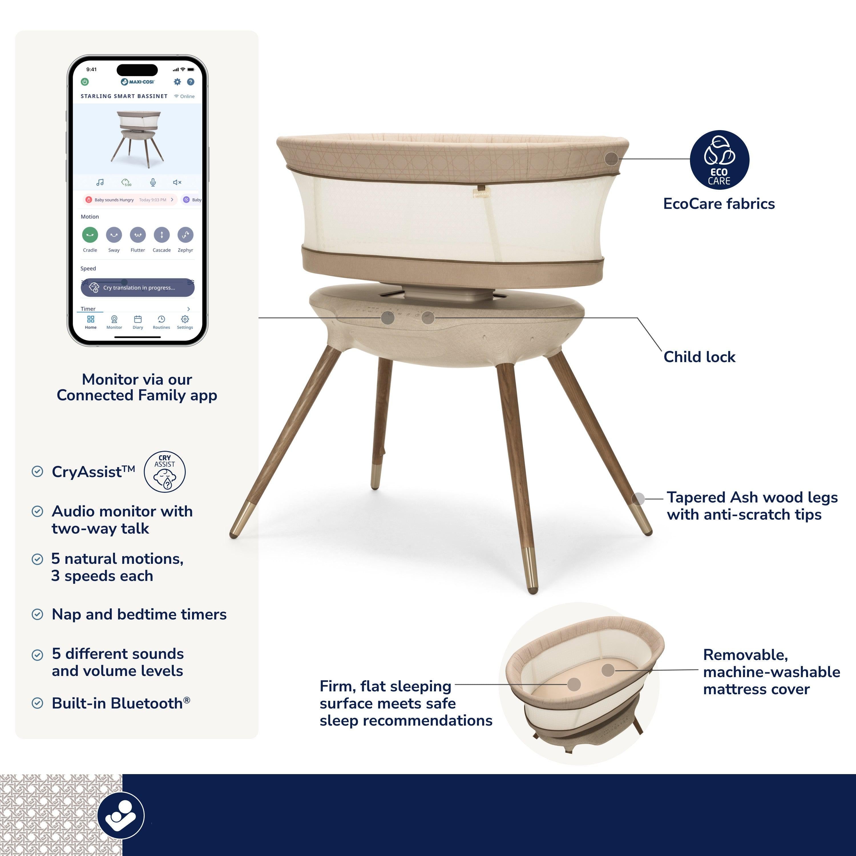 Best smart bassinet best sale