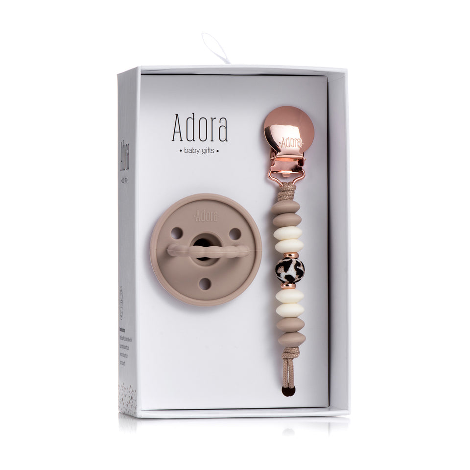 Adora Pacifier And Clip Gift Set