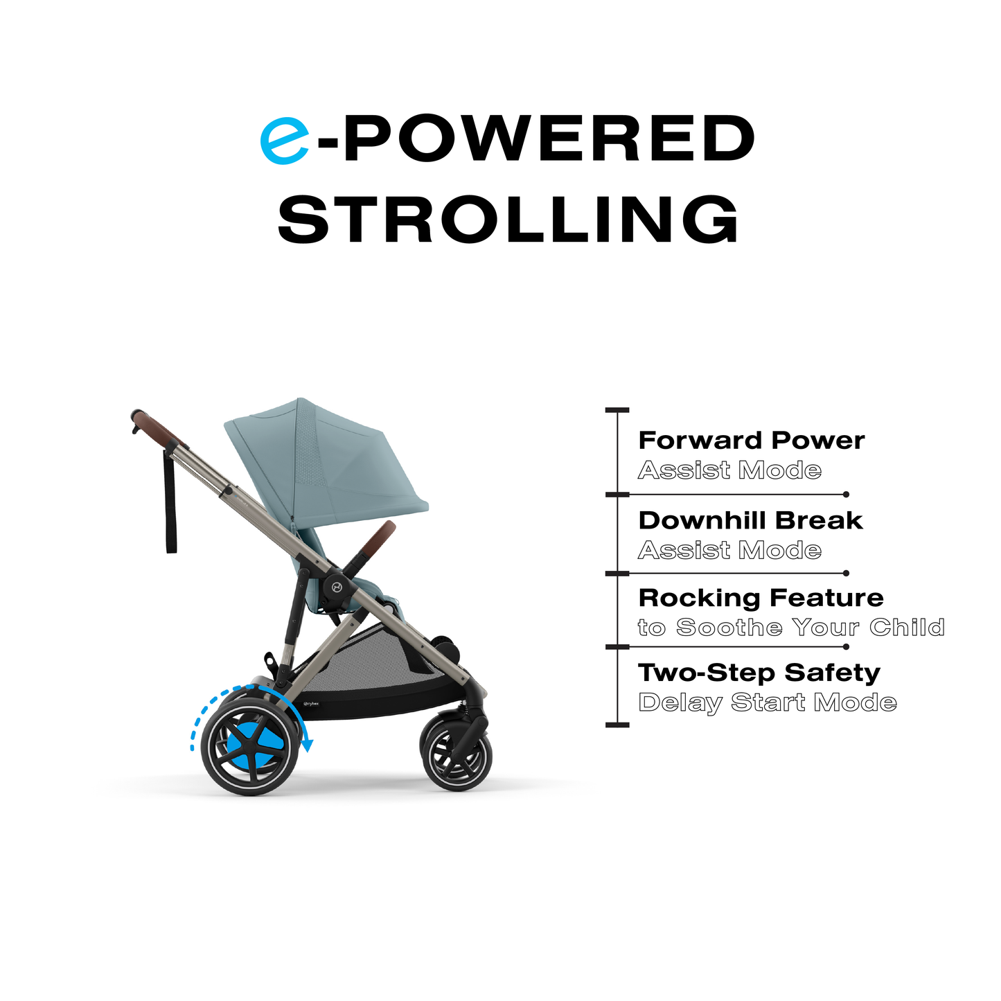 Cybex Gold E-Gazelle S Electronic Assist Stroller