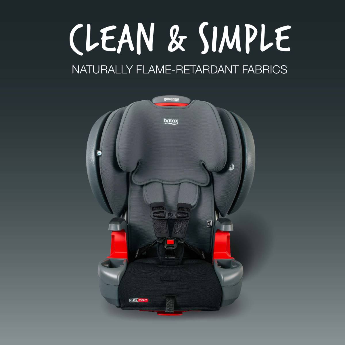 Britax Grow With You ClickTight+ Harness-to-Booster Seat with Safewash