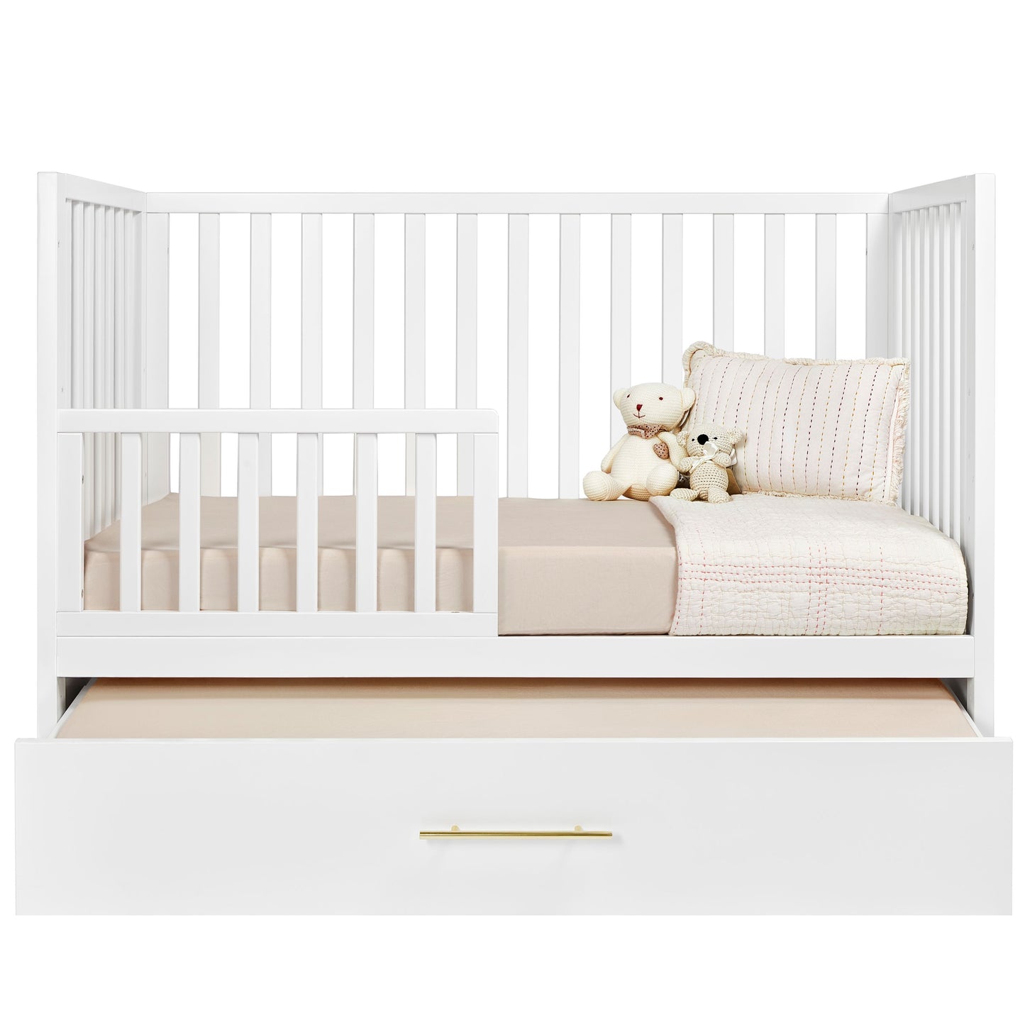 HushCrib 3-in1 Convertible Crib With Trundle