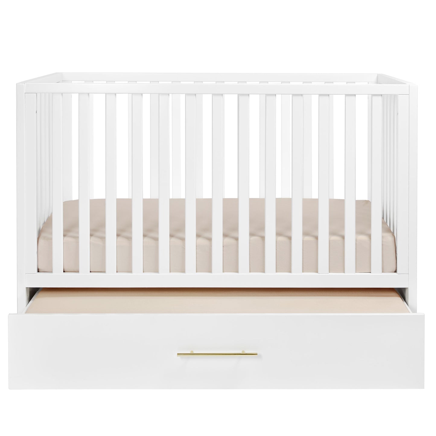 HushCrib 3-in1 Convertible Crib With Trundle