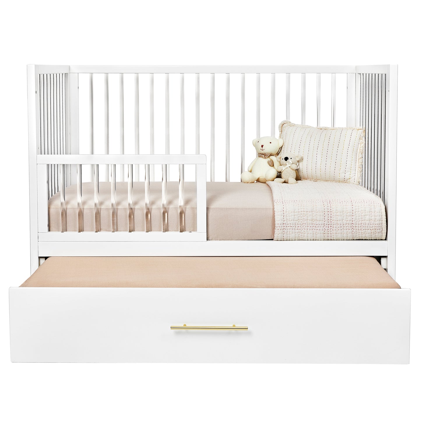 HushCrib 3-in1 Convertible Crib With Trundle