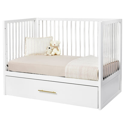 HushCrib 3-in1 Convertible Crib With Trundle