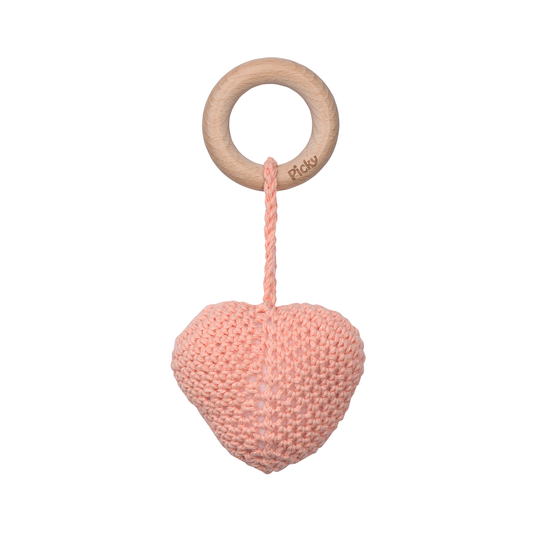 Picky Heart Rattle Teether