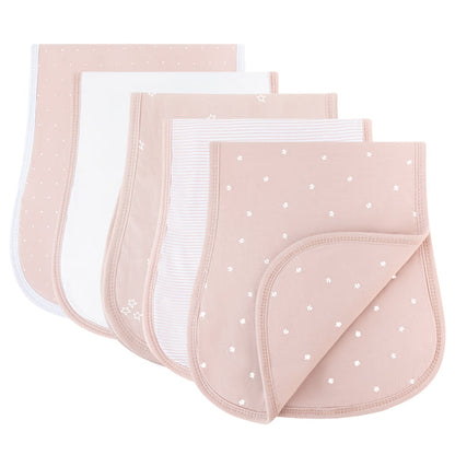 Ely's & Co. Contoured Jersey Cotton Burp Cloths - 5 Pack