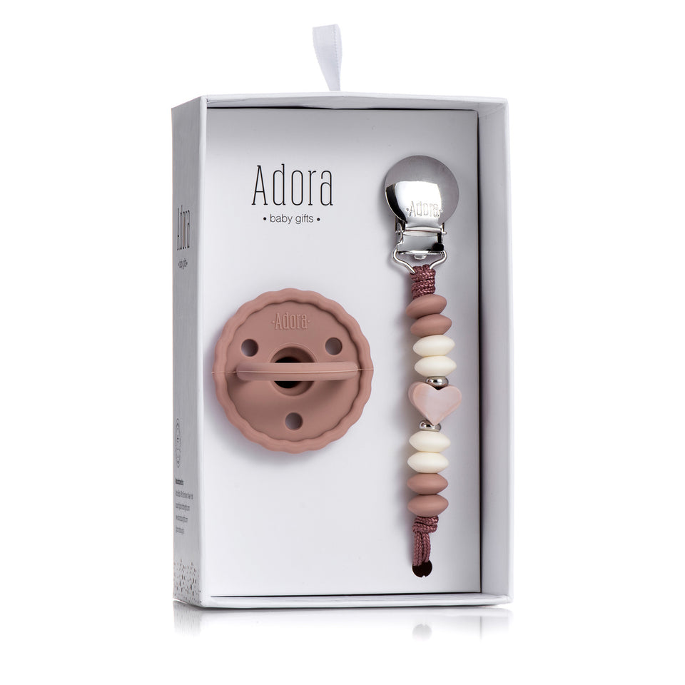 Adora Pacifier And Clip Gift Set