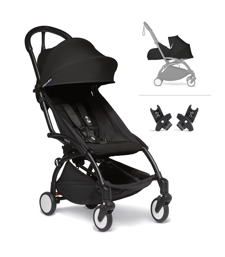 BABYZEN YOYO² Compact Travel Stroller Bundle with 0+ Newborn Pack And Car Seat Adapters