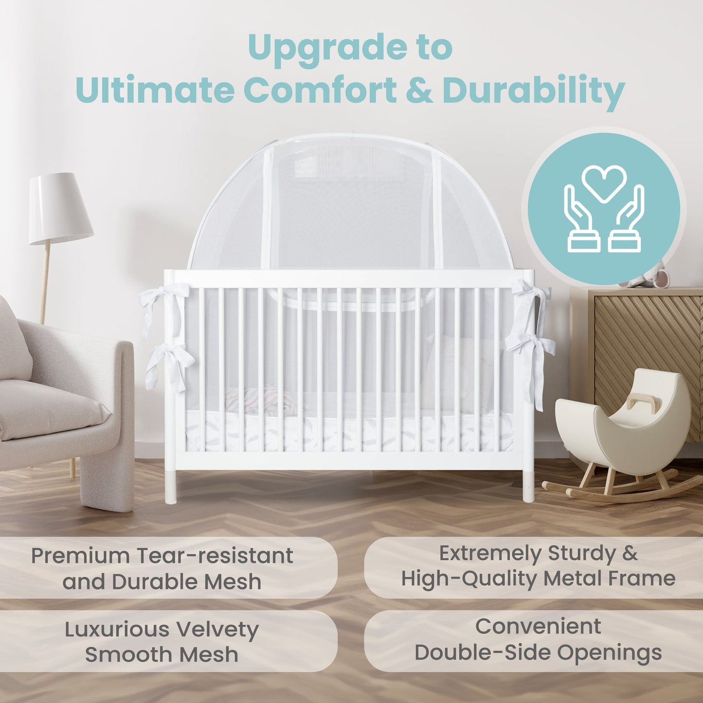 Pro Baby Safety Premium Mesh Crib Tent