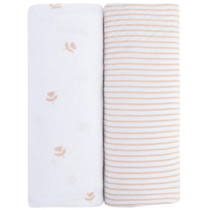 Ely's & Co. Cotton Pack N Play/ Porta Crib Sheet - 2 Pack