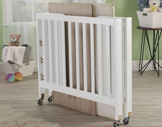 Orbelle Roxy Flat 3 Level Mini Portable Crib Free 3 Mattress Swaddles Baby