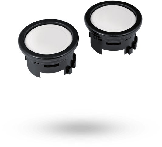 Bugaboo Round White Knob Repair Set for Seat Frame