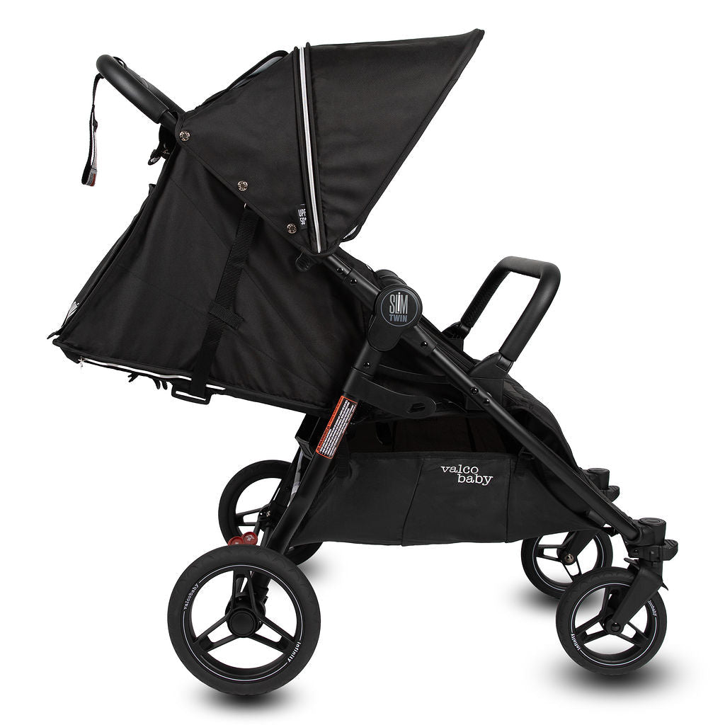 Valco Baby Slim Twin Double Stroller With Bumper Bar - Sport Edition