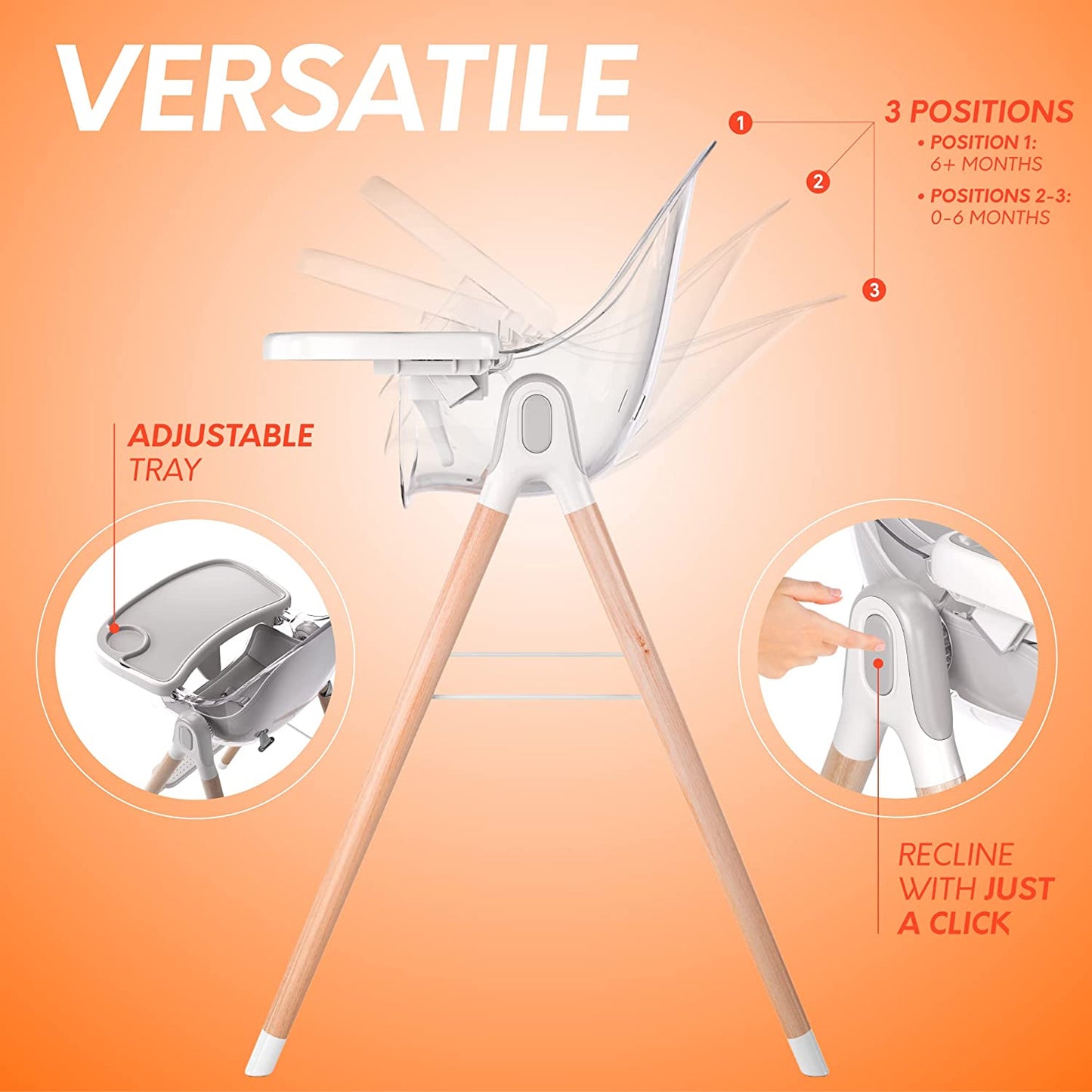 Children of Design 6-in-1 Deluxe High Chair