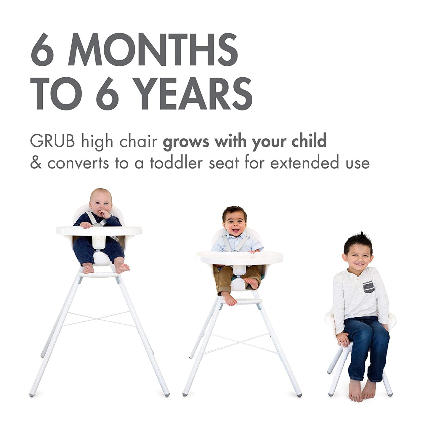 Boon Grub Dishwasher-Safe Adjustable High Chair