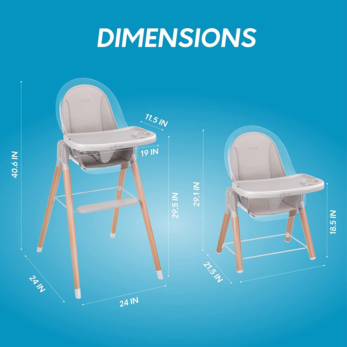 Children of Design 6-in-1 Deluxe High Chair