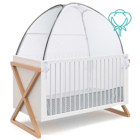 Green Frog 2-in-1 Baby Crib Safety Net and Pop-Up Tent