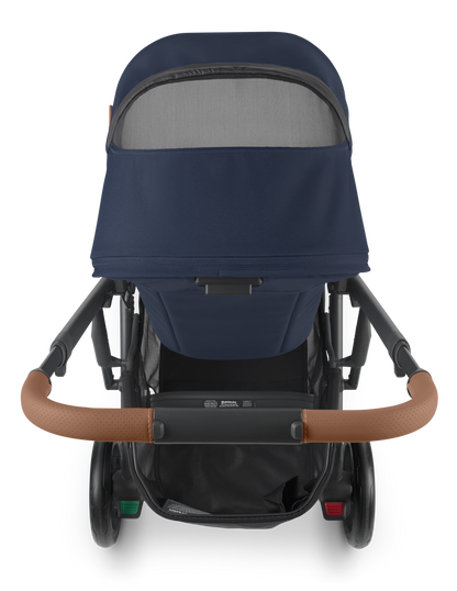 Mega babies' UPPAbaby CRUZ V2 has a peekaboo ventilated mesh window.