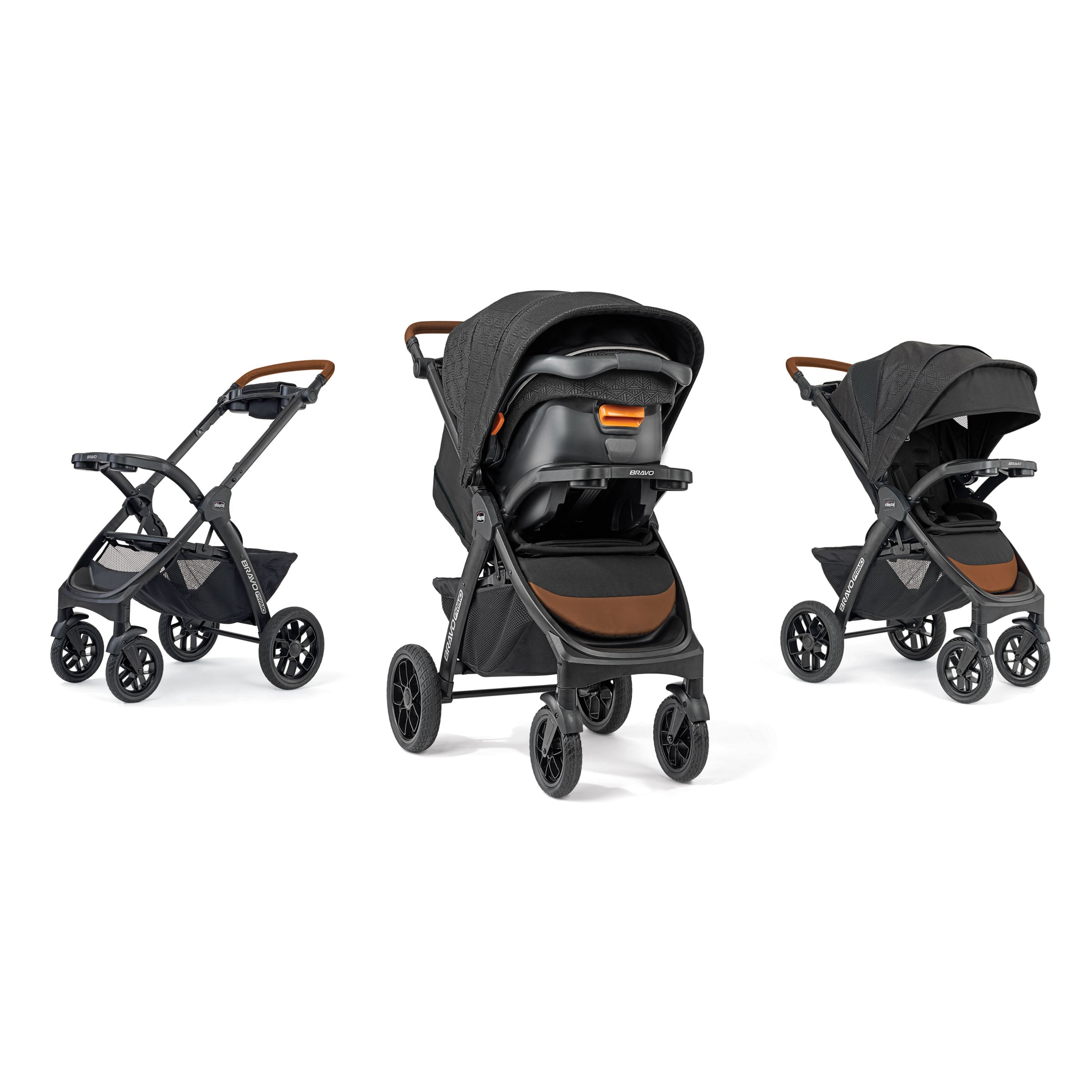 Chicco Bravo Primo Trio Travel System Swaddles Baby