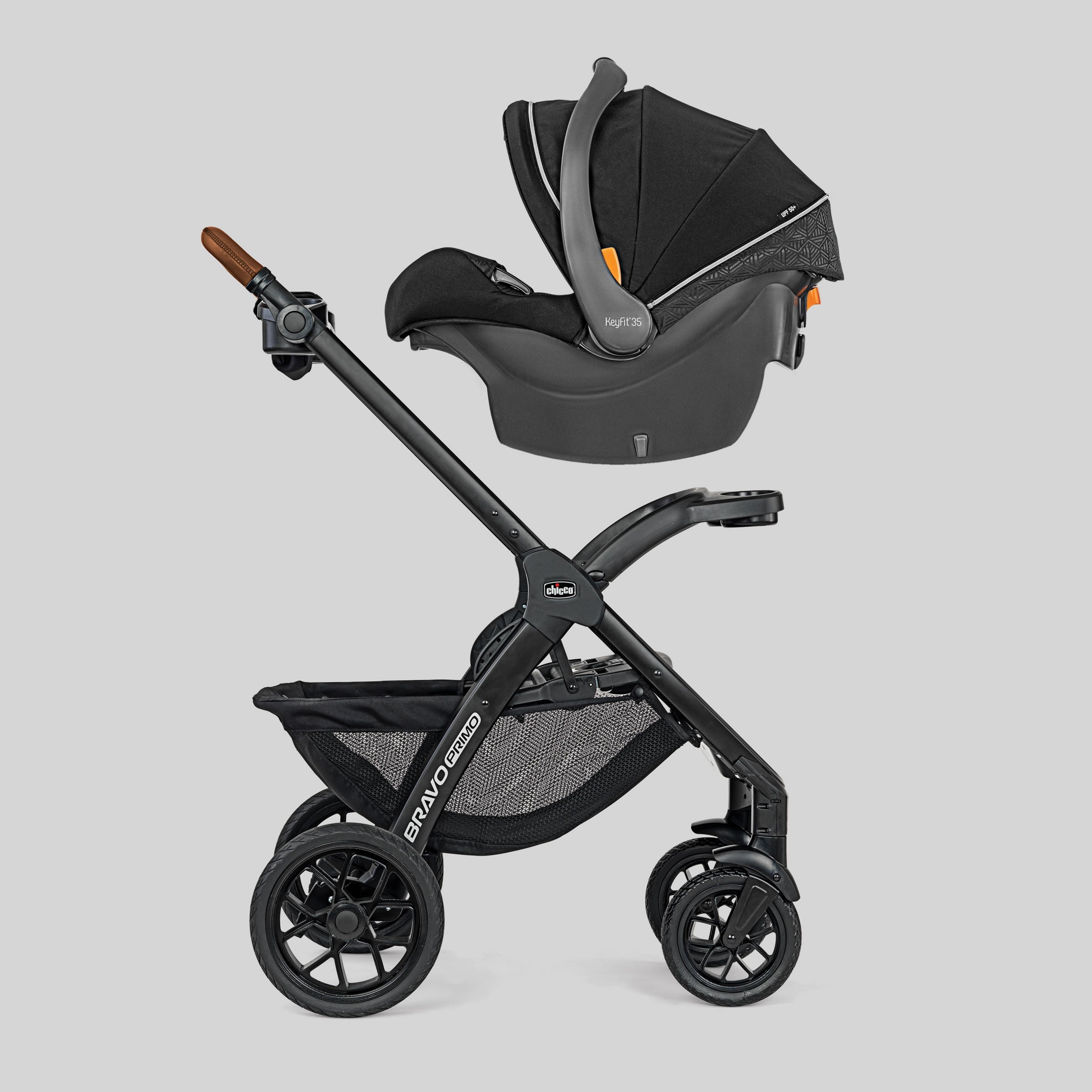 Chicco Bravo Primo Trio Travel System Swaddles Baby