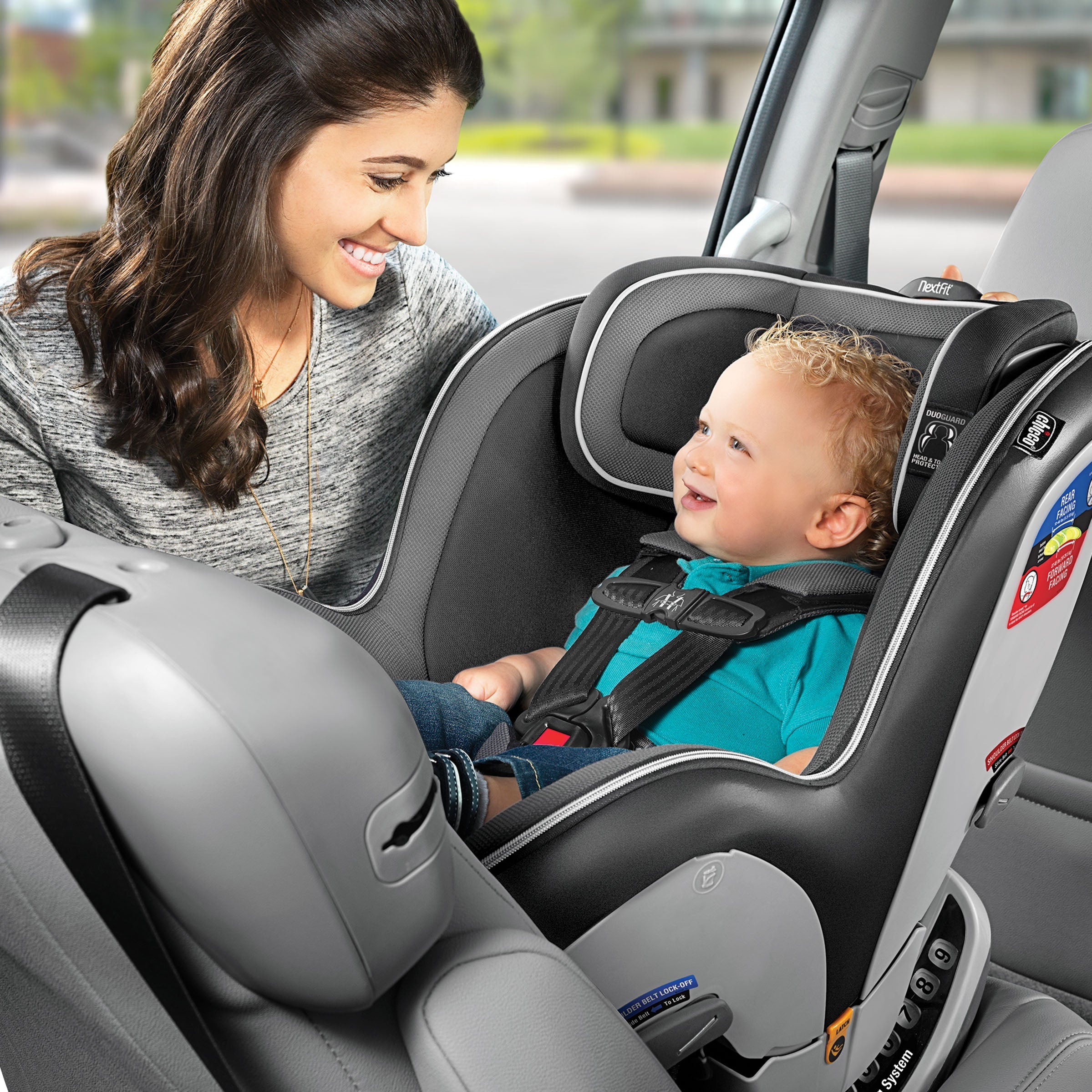 Chicco NextFit Zip Convertible Car Seat Swaddles Baby