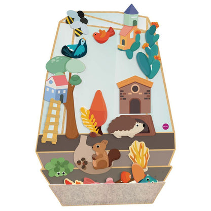 Oribel VertiPlay Wooden Wall Toys