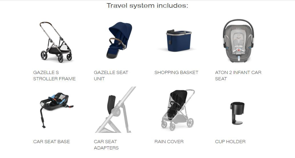 Cybex Gazelle S/ Aton 2 Travel System