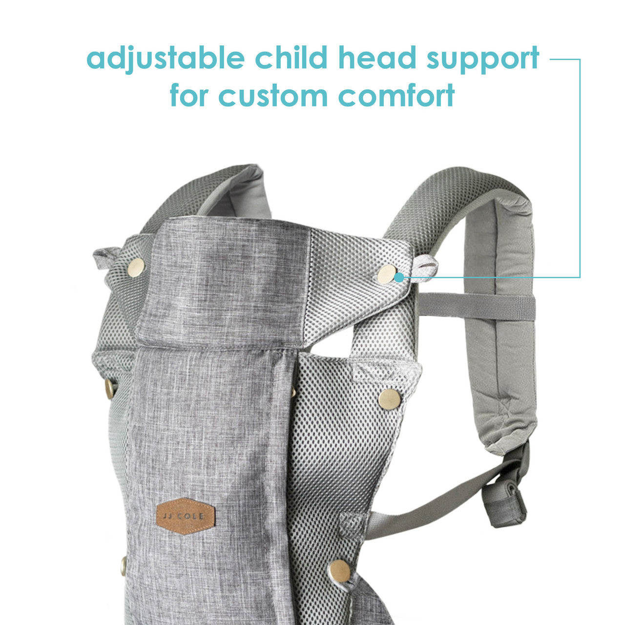 JJ Cole Peek 5 Position Baby Carrier Swaddles Baby