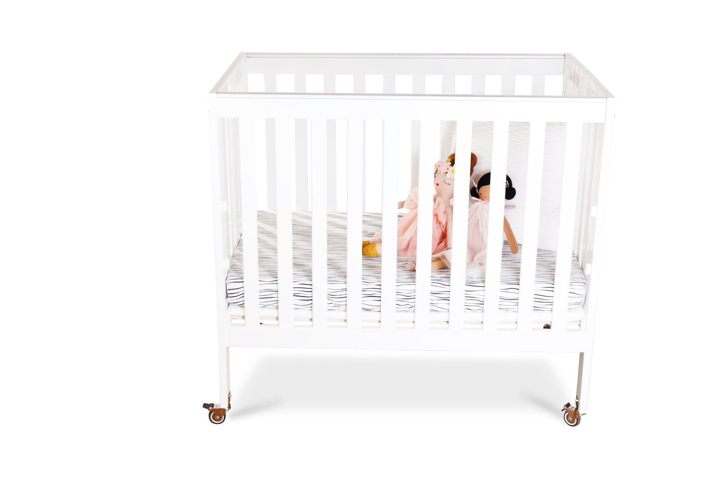 First Essentials Ruby Flat Top Portable Crib