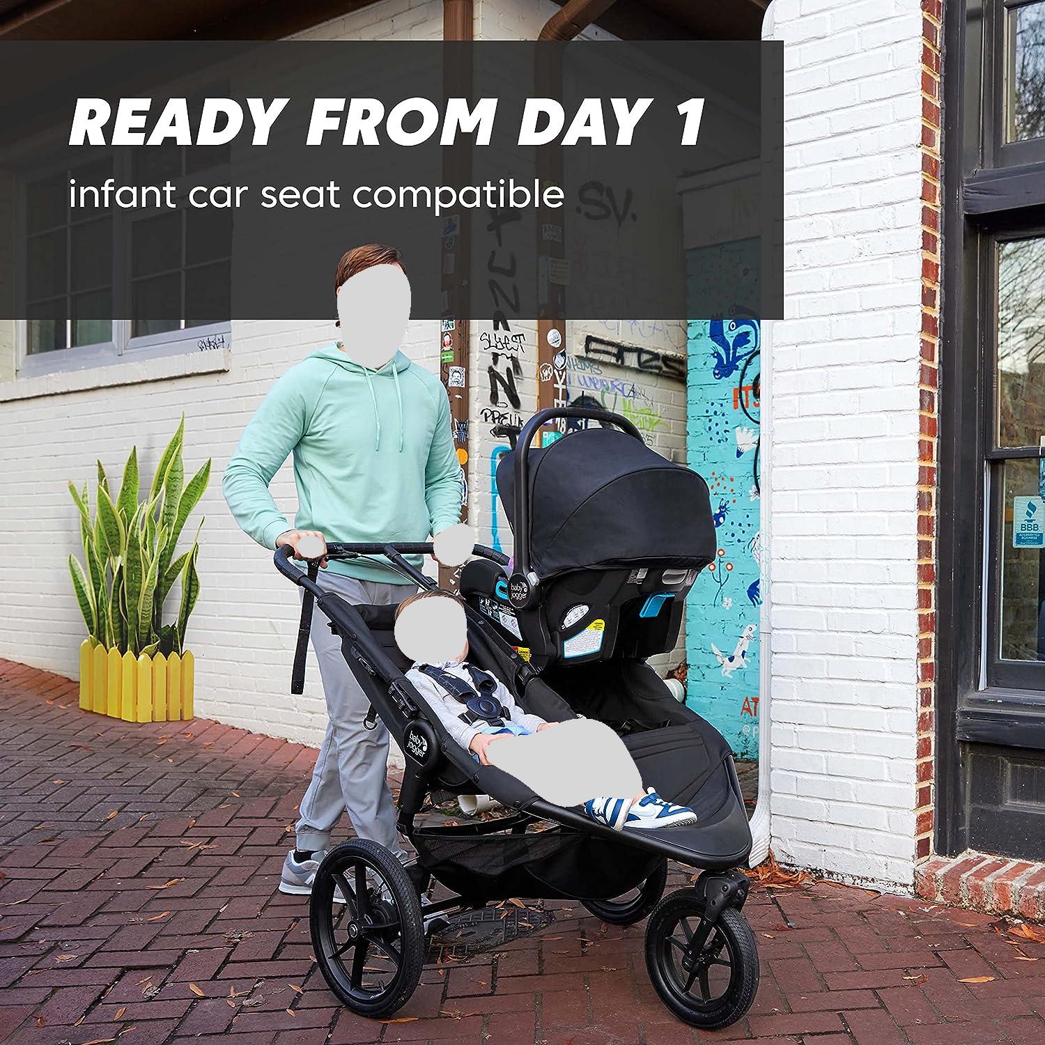 Baby Jogger Summit X3 Double Jogging Stroller Swaddles Baby