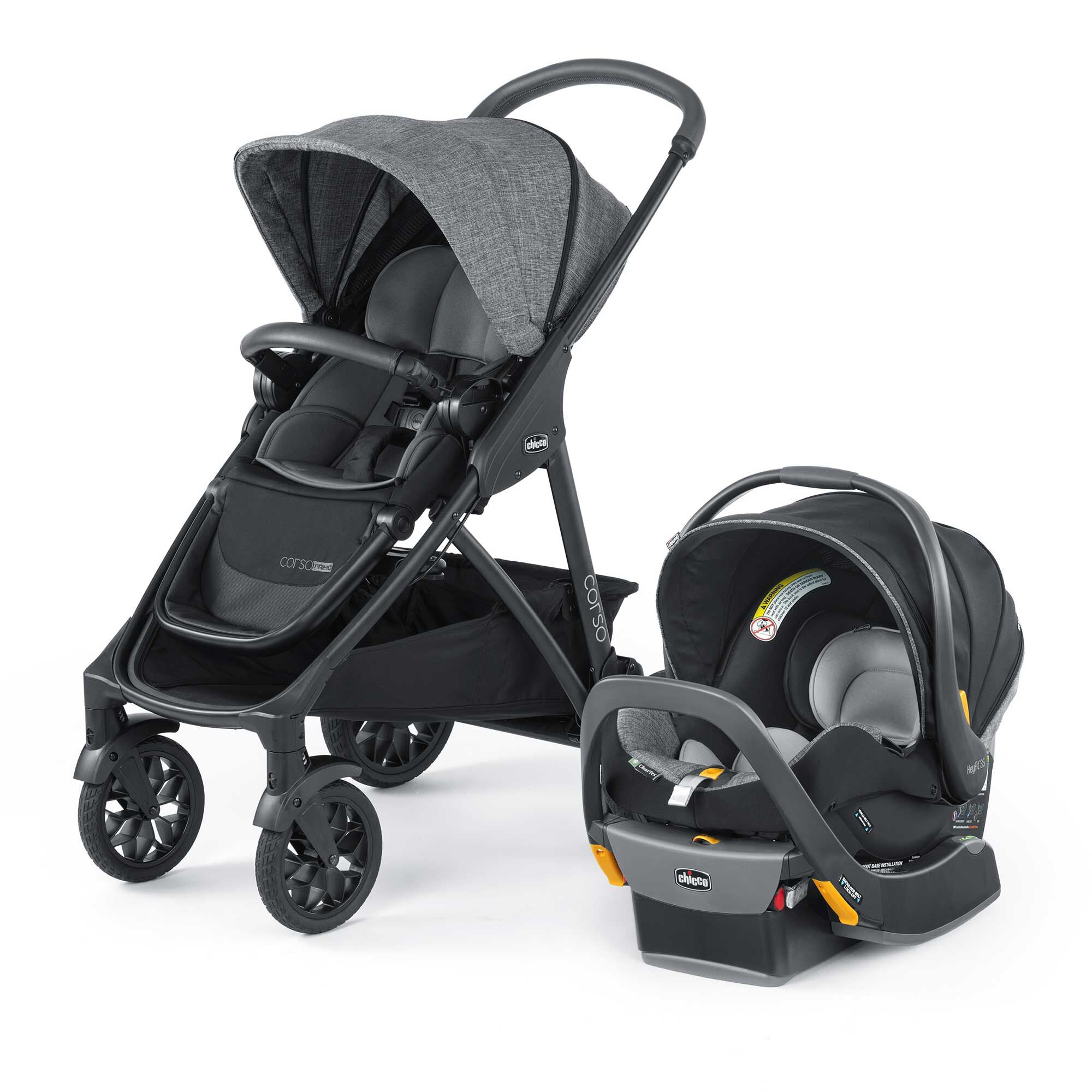 Chicco Corso Primo Cleartex Travel System Aspen