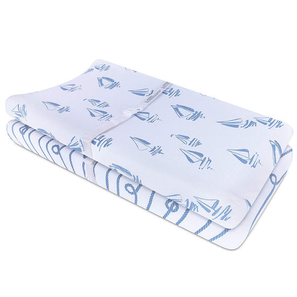 Ely's & Co. Cotton Cradle Sheet/ Changing Pad Cover - 2 Pack