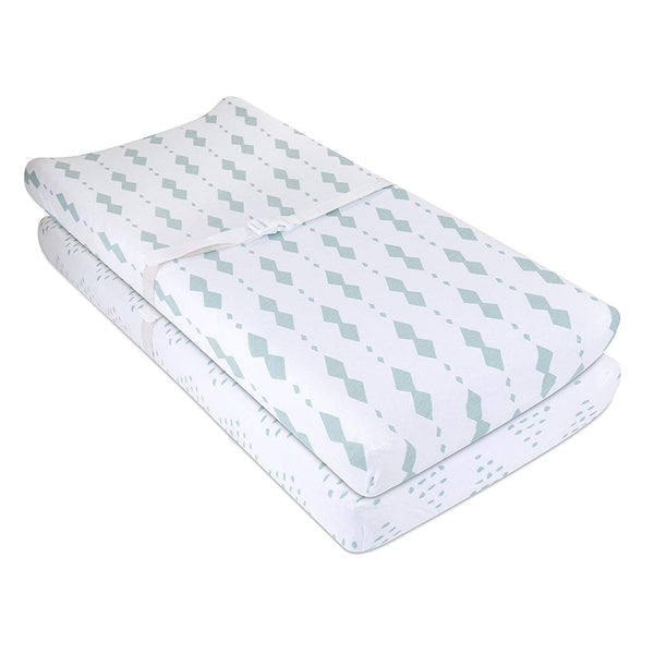 Ely's & Co. Cotton Cradle Sheet/ Changing Pad Cover - 2 Pack