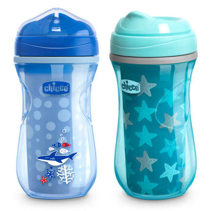 Chicco Insulated Rim Spout Trainer Cup 9oz 12m+ (2pk)