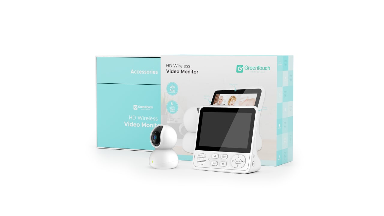 GreenTouch HD Wireless Baby Monitor with 360° Camera