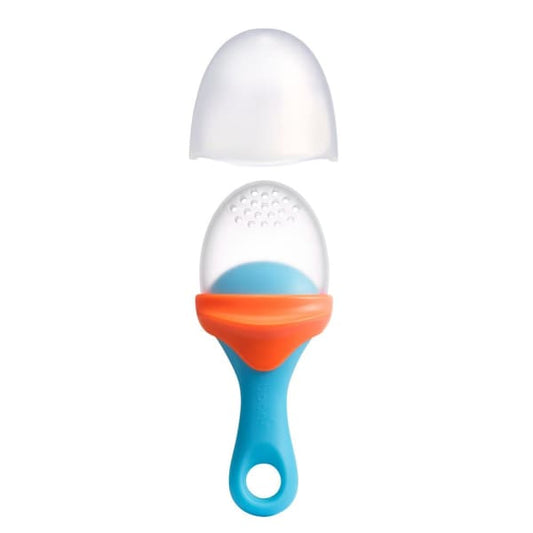 Pulp Silicone Feeder - Blue/Orange - Baby Feeding