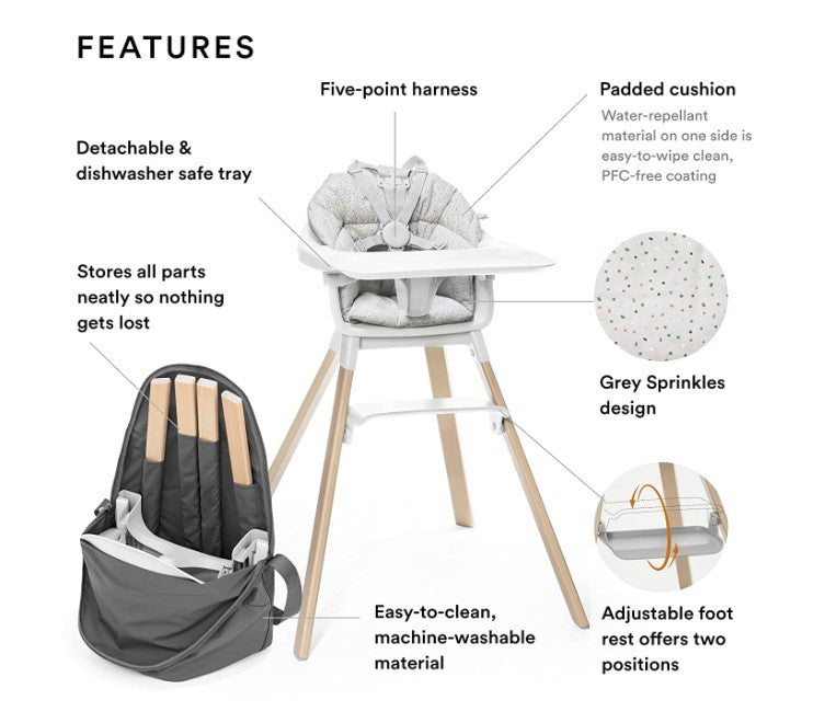 Stokke high chair cushion install sale