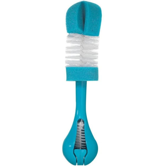 The First Years Sponge Mate Double Sponge Bottle Brush - New Blue Pms 3125C - Baby Feeding