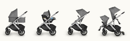 Use Mega babies' UPPAbaby Vista V2 in whichever position you wish.