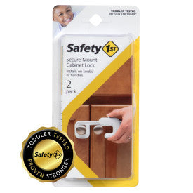 Safety 1ˢᵗ Secure Mount Home Safety Cabinet Lock - 2 Pack